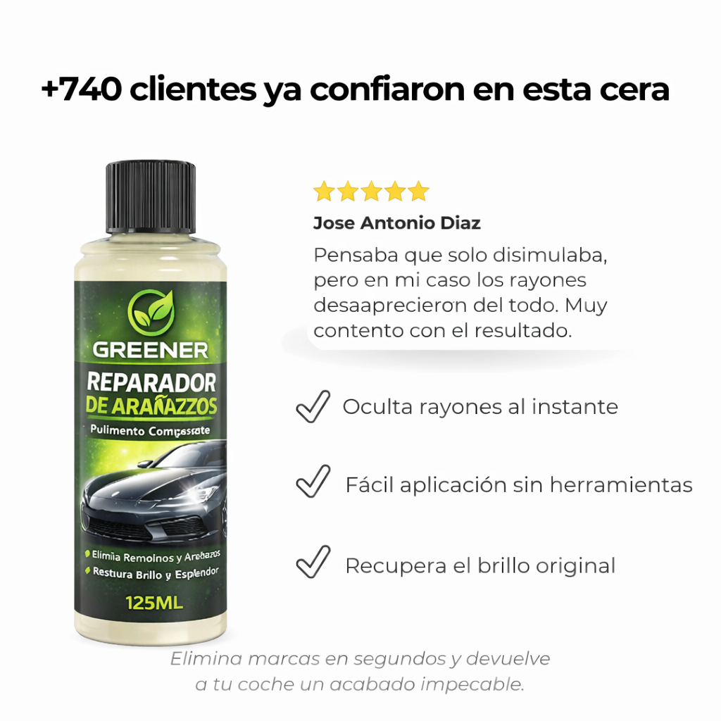 Kit Reparador de Arañazos para Coche | Elimina Rayones y Restaura el Brillo