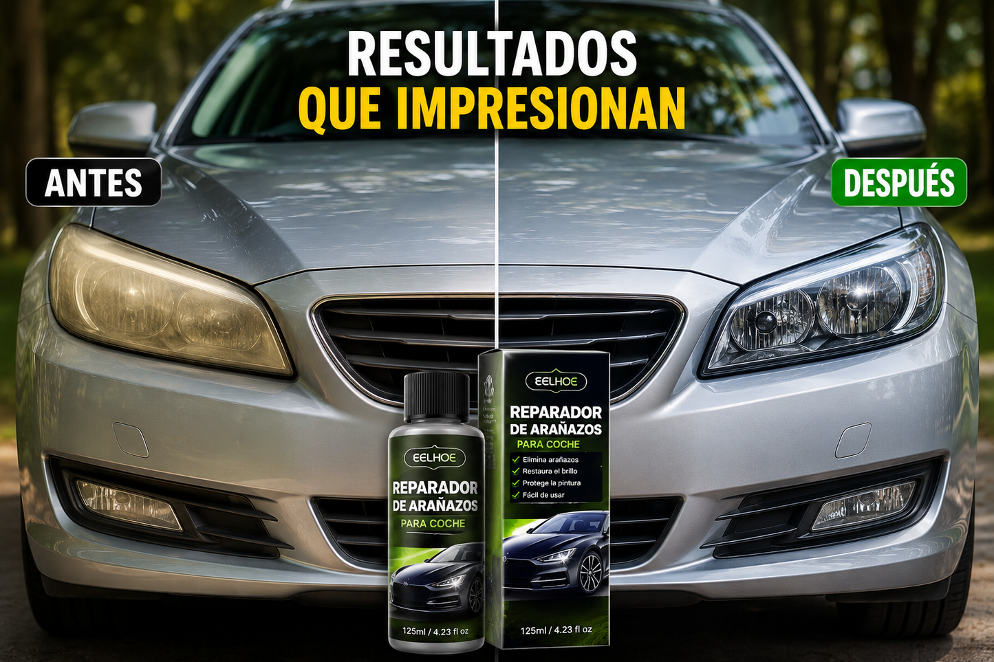 Kit Reparador de Arañazos para Coche | Elimina Rayones y Restaura el Brillo